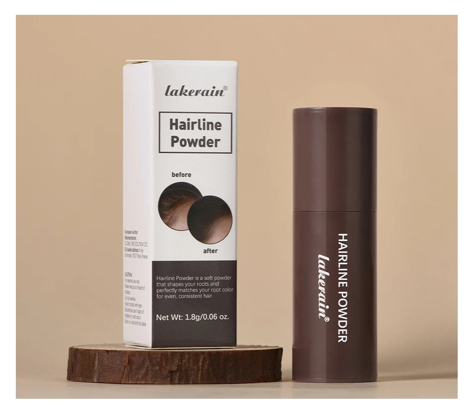 Lakerain Hairline Powder Filling Hair and Eyebrows Gaps Naturally Modify Long Lasting Holding Waterproof Sweat-proof Fine Powder