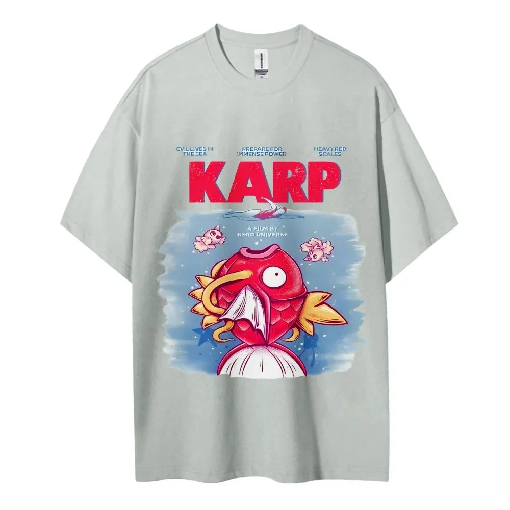 Pokemon T-shirt Men's Pure Cotton Casual  Round Neck T-shirt Short Sleeve Clothing Summer Sports Casual Short Sleeve Top