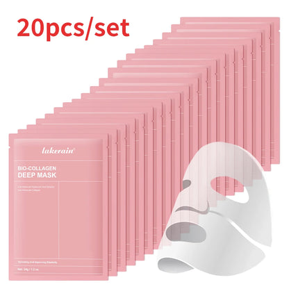 lakerain Bio-Collagen Deep Mask: 4-Piece Hydrating & Pore Refining Set