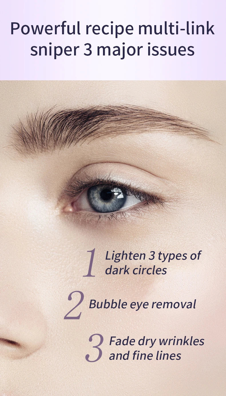 O'CHEAL Rapid Wrinkle Repair Eye Cream: Triple-Roller Massager & Hyaluronic Acid