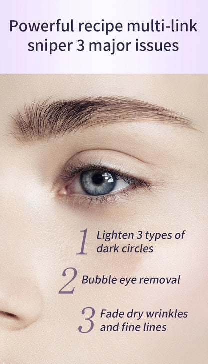 O'CHEAL Rapid Wrinkle Repair Eye Cream: Triple-Roller Massager & Hyaluronic Acid