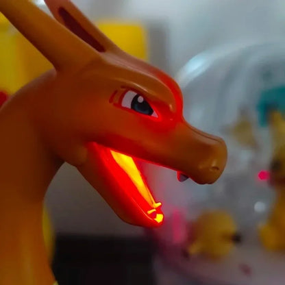 Cartoon Pokemon Charmander Humidifier Articulated Action Figures Portable Electric Model Spray Tide Play Acousto-Optic Toys Gift