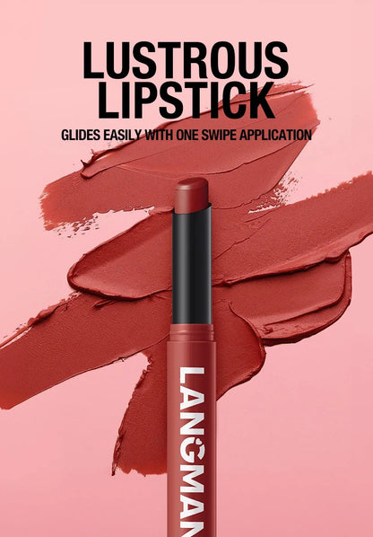 12 Color Matte Lipstick Pencil Waterproof Long Lasting Non-Stick Cup Lip Stain Tint Cosmetic Nude Lipstick Pen Makeup Maquillage