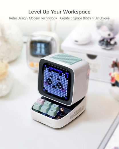 Divoom Ditoo-Pro Speaker Mini Retro Pixel Art Bluetooth Portable Alarm Clock DIY LED Display Board Cute Gift Vintage 블루 투 스 화자