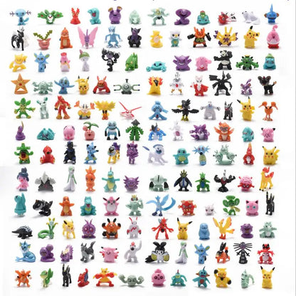24pcs/Bag Set 2-3cm Pokemon Bag Figures Toy Bulk Anime Mini Doll Figurine Small Pocket Monster Birthday Gift Toys