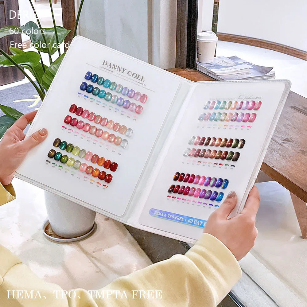 High End 9D Cat Eye Gel Polish Set With Color Board  Magnetic Gel Nail Set Luxury Cat's Eye Gel Soak Off UV LED Nail Varnish