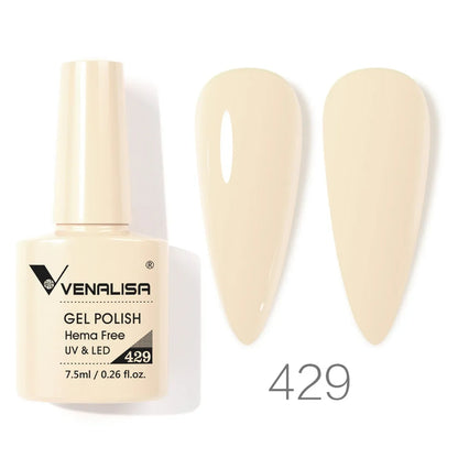 Venalisa VIP4 Nail Gel Polish HEMA/TPO FREE Full Coverage Beautiful Semi Permanent Soak Off UV LED Gel Nail Polish Gel Lacquer