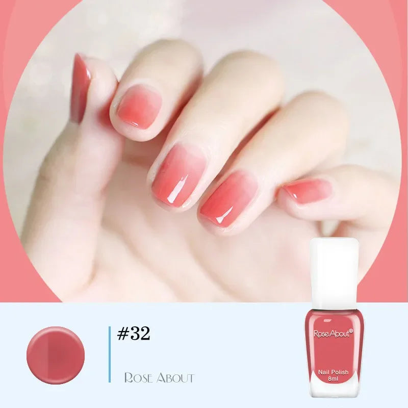 40 Colors Water-Based Nail Polish