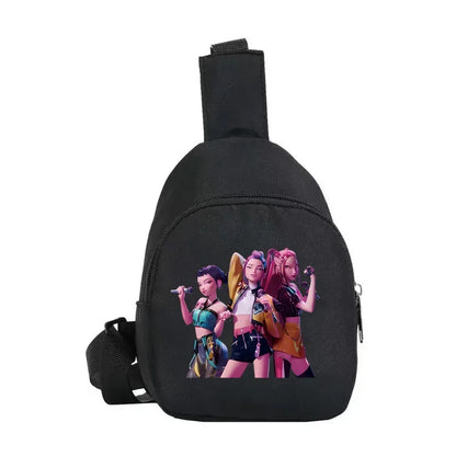New Children Chest Bag Anime Cartoon Alphabet Fashionable Shoulder Diagonal Straddle Bag Girl Boy Cartoon Casual Chest Bags