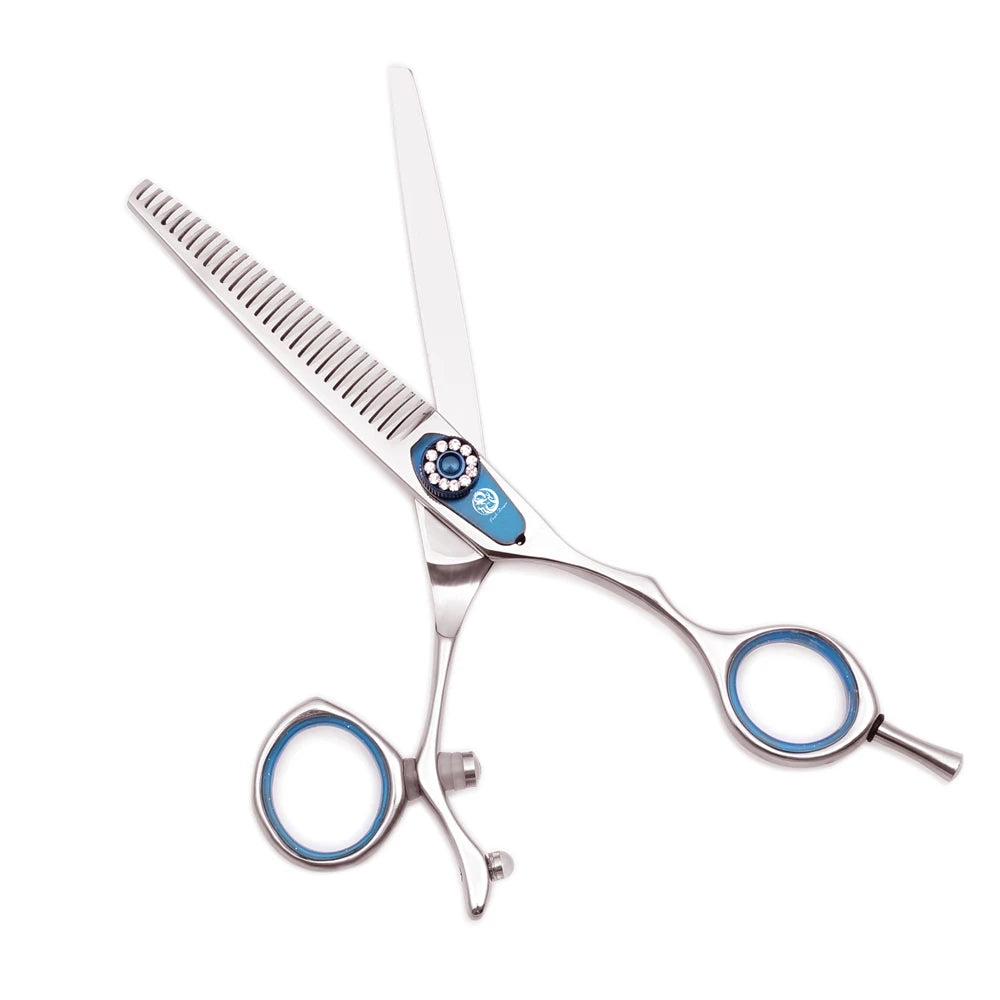 Professional Hairdressing Scissors 5.5" 6" Purple Dragon JP 440C Swivel Thumb Hair Cutting Scissors Barber Thinning Shears Z9019
