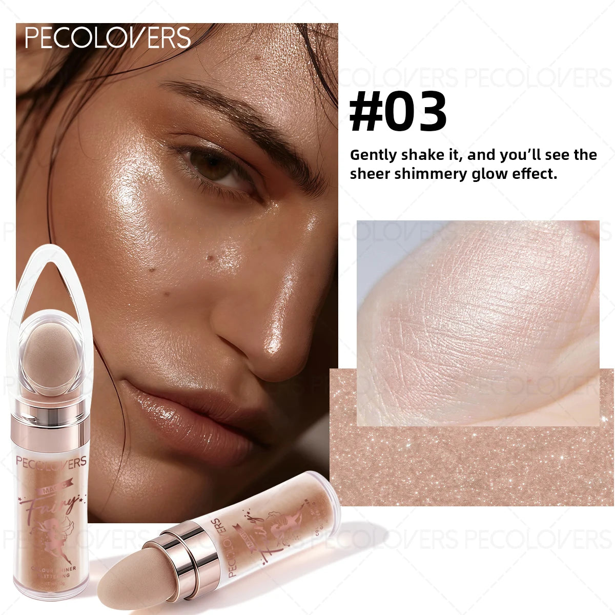 1PC Multifunctional Glitter Powder, Highlighter for Face, Body and Eyes, Brightening Glitter Powder,Suitable for Holiday Makeup