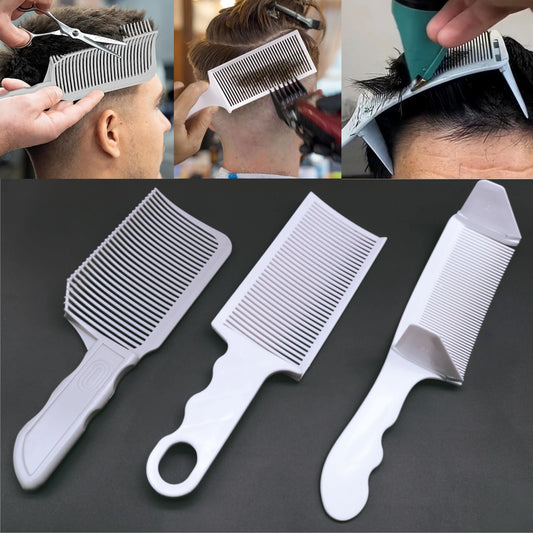 1/2/3Pcs Barber Hair Comb Kit Flat Top Hair Cutting Fading Stying Fade Comb  Men Fade Brush Salon Hair Tool Accessories