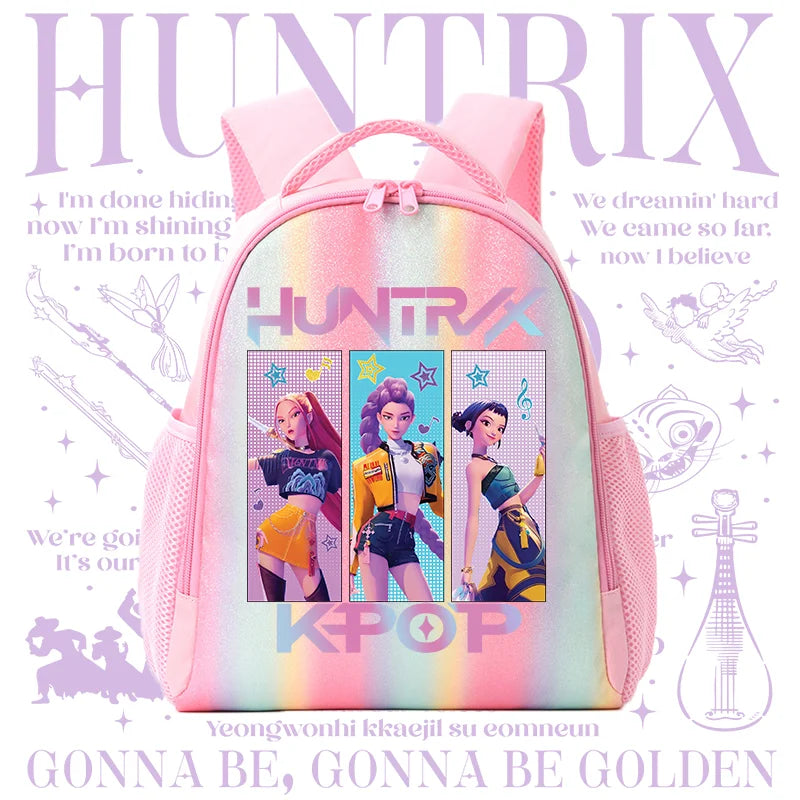 Backpack Rainbow Colors Student Backpackg KPOP Anime Tiger Schoolbag Holiday Gifts