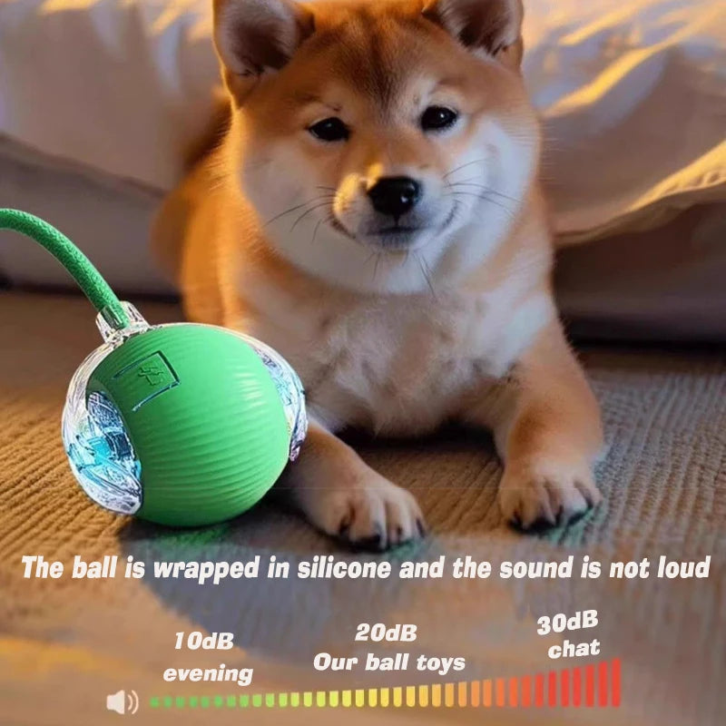 Pet Smart Interactive Ball Rechargeable Cat Ball Smart Kitten Dog Interaction Toy Intelligent Toy Ball Automatic Rolling Cat Toy