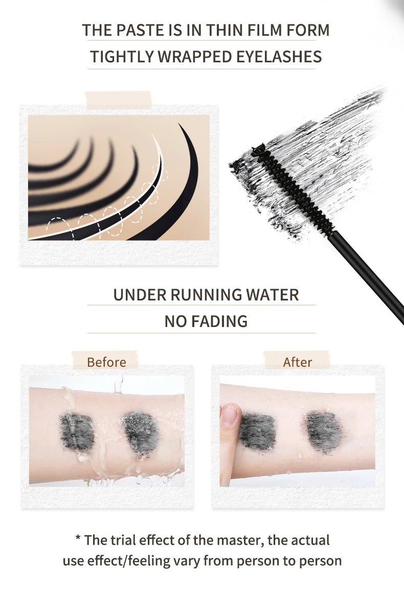 O‘cheal Mascara Black Lash Eyelash Brush 3D Silk Thick Curling Lengthening Eyes Lashes Beauty Makeup Cosmetics Extension Mascara