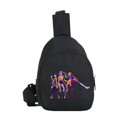 New Children Chest Bag Anime Cartoon Alphabet Fashionable Shoulder Diagonal Straddle Bag Girl Boy Cartoon Casual Chest Bags
