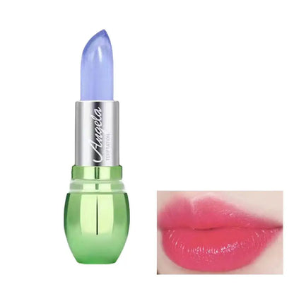 Crystal Jelly Lipstick,Magic Color Changing Lipstick, Moisturizing Temperature Color Changing Lip Gloss,Nourishing Lip Balm