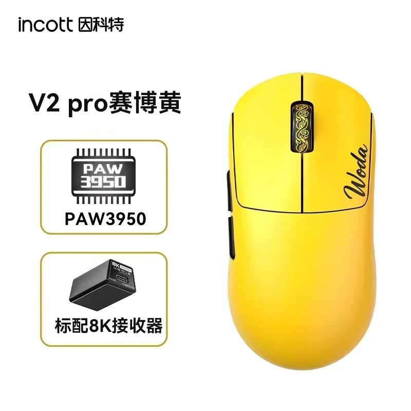 Incott G23 Pro Mouse V2 Se/pro Hot Swap Wireless 8k Mice Ergonomics E-sports Games Mouse Customized Pc Accessories Gifts