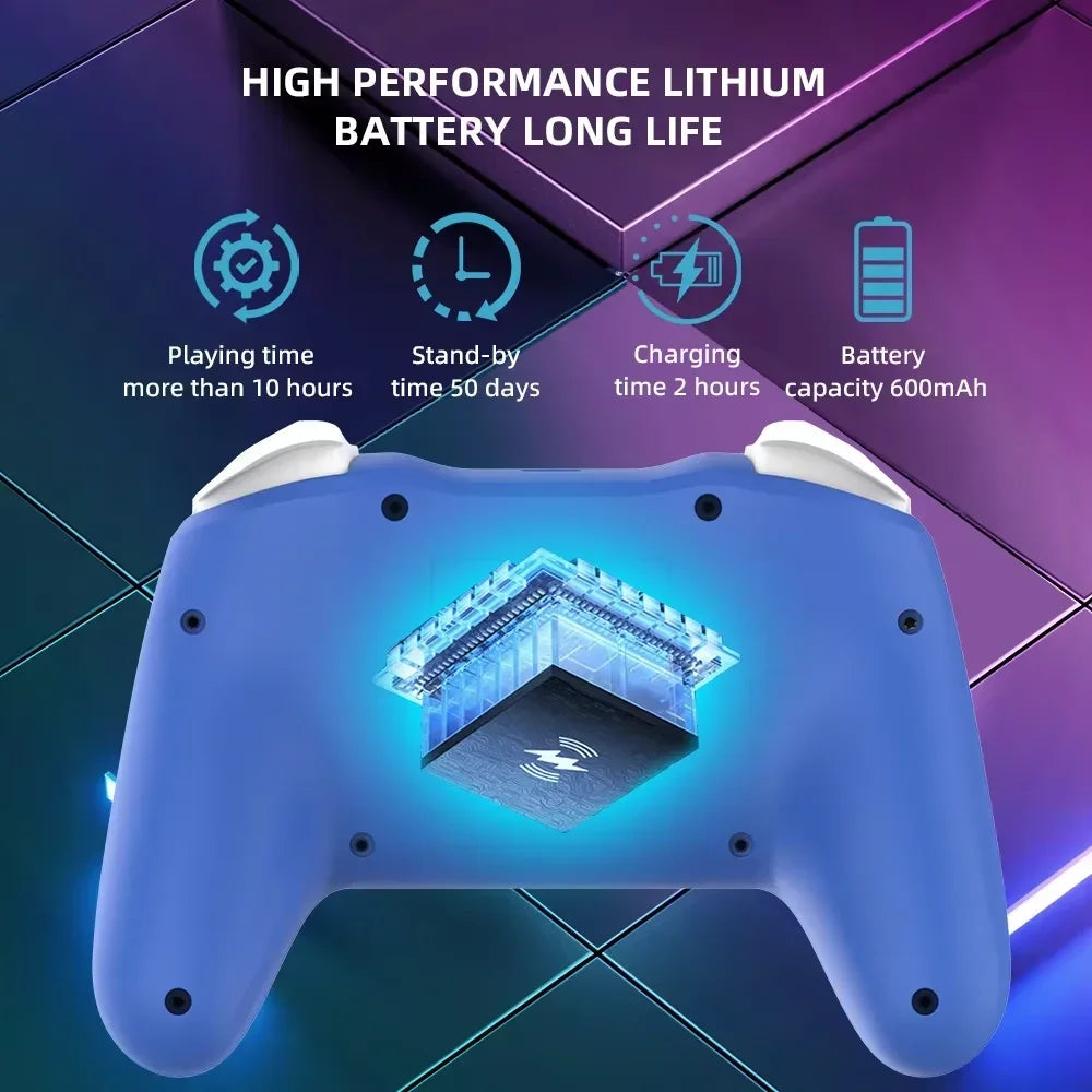 GAMINJA NS009S Wireless Controller BT Gamepad For Nintendo Switch Lite PC TV Box 6-axis Dual Vibration Joystic For Switch 2
