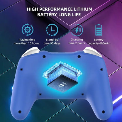 GAMINJA NS009S Wireless Controller BT Gamepad For Nintendo Switch Lite PC TV Box 6-axis Dual Vibration Joystic For Switch 2
