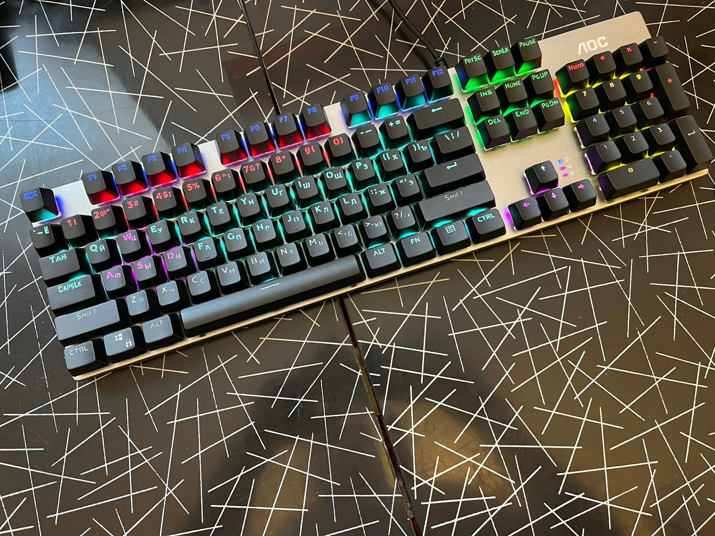 GK410 Professional Mechanical Keyboard: Metal Panel & RGB Backlit Gaming Edition