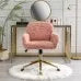 Pink Faux Fur Vanity Chair