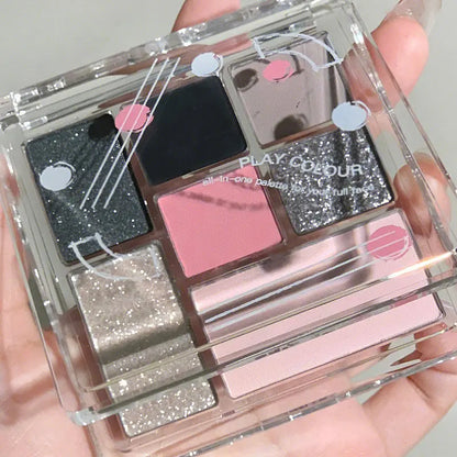 7 Color Pink Girl Palette.