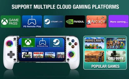 BEBONCOOL MC100 Gamepad Telescopic For Apple IOS Android PUBG COD Stretch Wireless Bluetooth Phone Game Controller Joystick