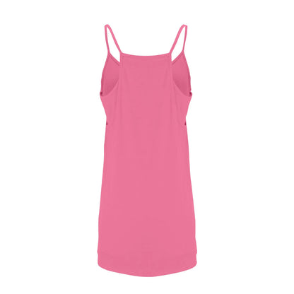 Women's Tennis Dress Solid Color Pocket Sexy Suspender Fake Two-piece Loose Breathable Comfortable Sports Dress