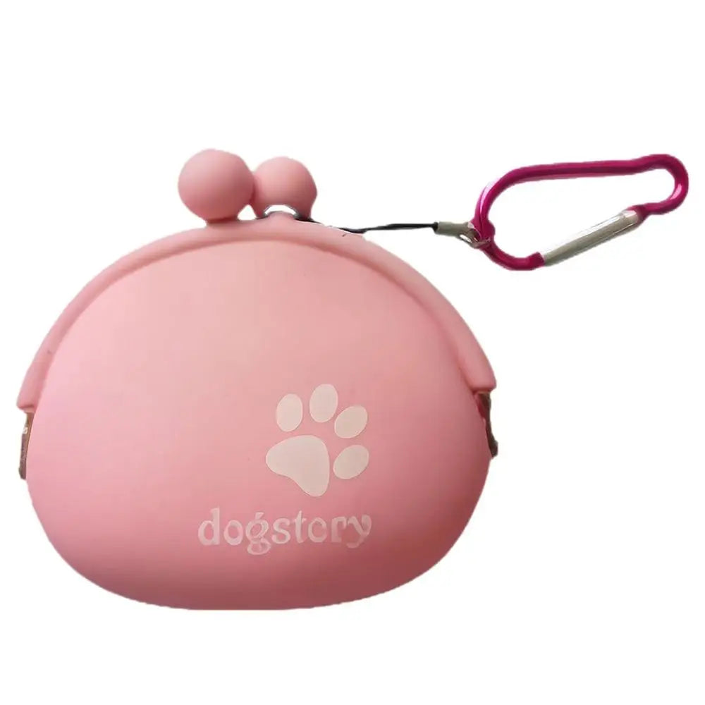 Silicone Dog Treat Pouch Dog Training Container Dog Treat Carrier Holder Puppy Treat Snack Bag with Clip dog Food Storage Bag