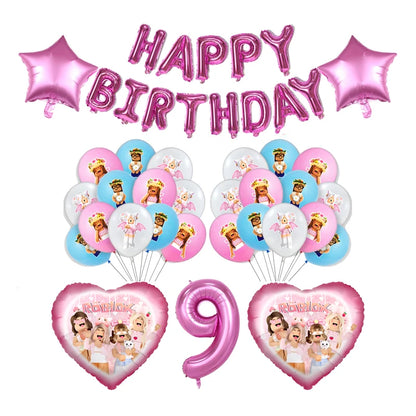 Pink Roblox Birthday Set 🎉🤖