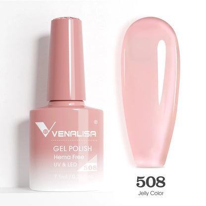 Venalisa VIP5 Nail Gel Polish HEMA/TPO FREE Full Coverage Beautiful Semi Permanent Soak Off UV LED Gel Nail Polish Gel Lacquer