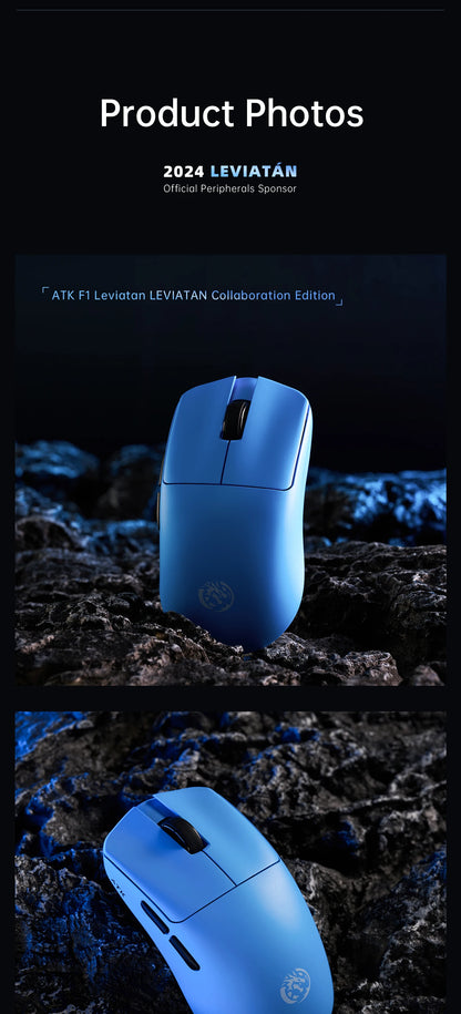 ATK Blazing Sky F1 LEVIATAN Esports Wireless Gaming Mouse PAW3950 Ultra Dual-Mode 8000Hz 35g Lightweight Non-porous FPS Mice