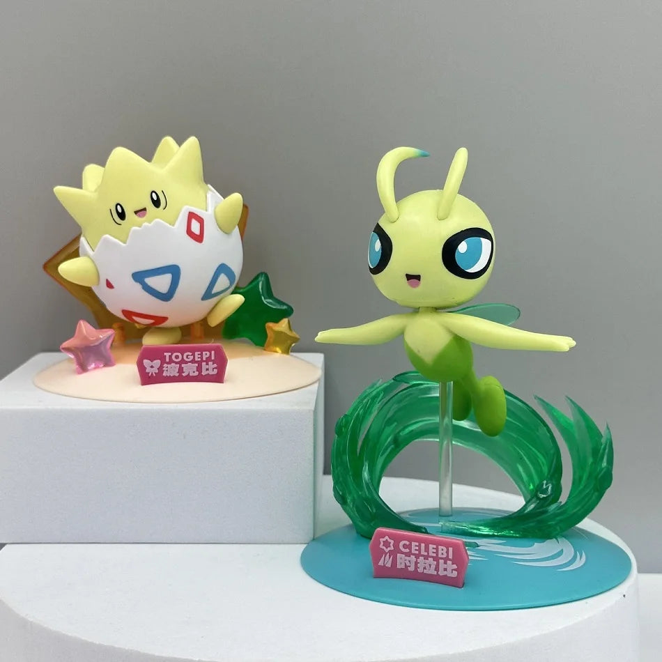 12 style Pok é mon Doll Pikachu Blind Box Anime Models Desktop Decorations Action Figure Collection Pok é mon Toys Birthday Gift