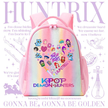 Backpack Rainbow Colors Student Backpackg KPOP Anime Tiger Schoolbag Holiday Gifts