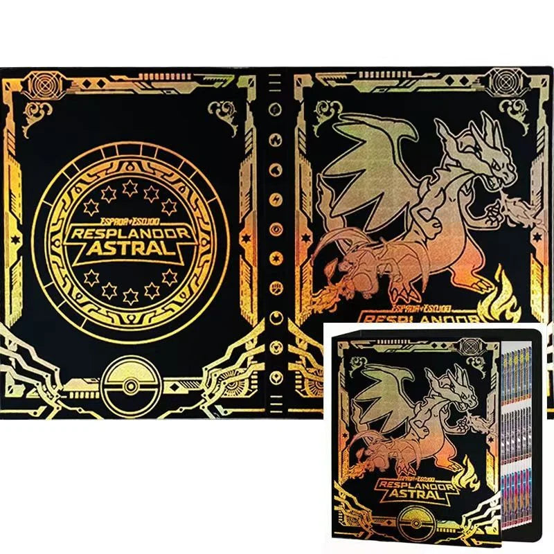 Cartoons 9 Pockets 540 Cards Book Album Anime Map Game Cards PIKACHU