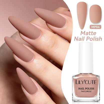LILYCUTE 7ml Matte Nail Polish - 28 Autumn Colors