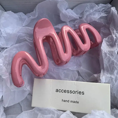 Jelly Wave Hair Claw Clip