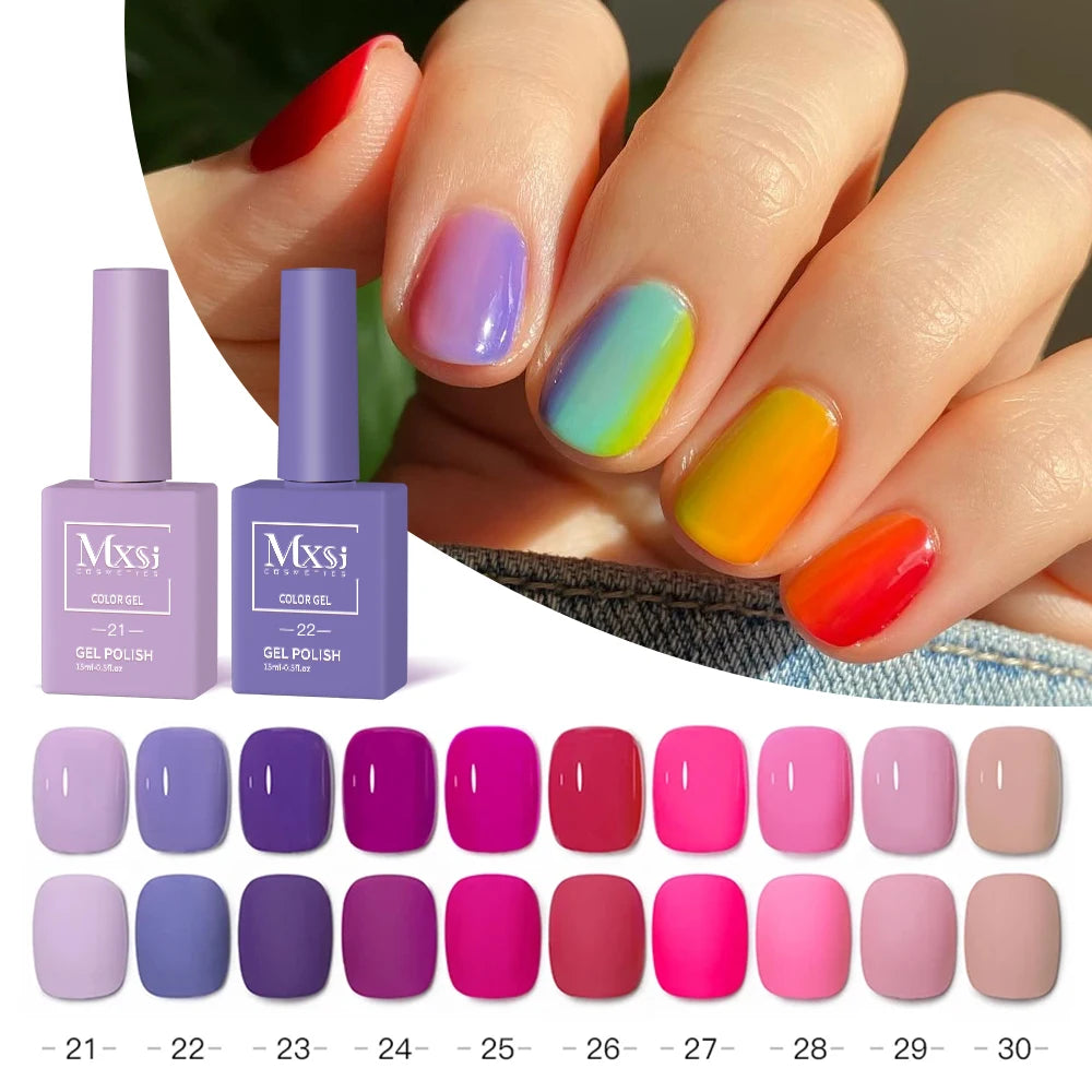 Nail Gel Polish Set DIY Nail Art 6pc Semi Permanent UV LED Gel Kit For Nails Decoration Manicure Soak Off Painting Vernis Design