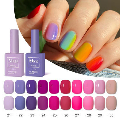 Nail Gel Polish Set DIY Nail Art 6pc Semi Permanent UV LED Gel Kit For Nails Decoration Manicure Soak Off Painting Vernis Design