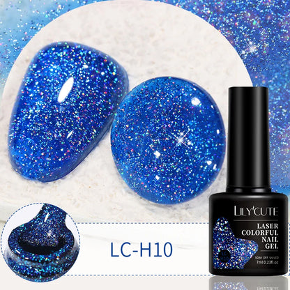 LILYCUTE 7ml 9D Cat Magnetic Gel Nail Polish Iridescent Magnet Semi Permanent Soak Off UV LED Manicure For Nail Art Gel Varnish