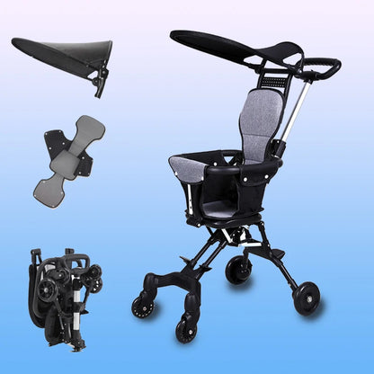 Convenience Stroller Lightweight Baby Travel Stroller Compact Stroller One-Handed Folding Canopy for Toddlers Travel Airplane