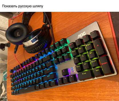 GK410 Professional Mechanical Keyboard: Metal Panel & RGB Backlit Gaming Edition
