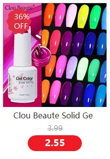 Clou Beaute 10/12/20/24pcs Gel Nail Polish Set Color 15ml White Glass Bottle Nail Art Kit Semi Permanent Gellack Nail Varnish