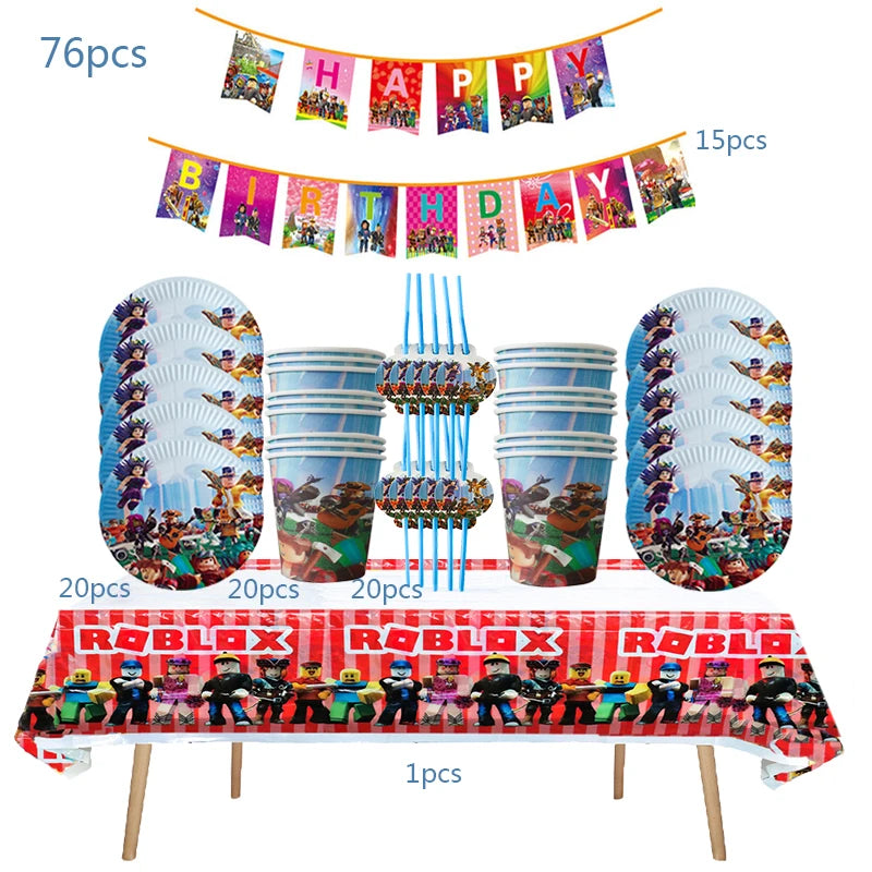 Roblox Birthday Party Supplies