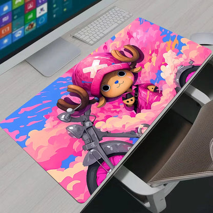 One Piece Tony Tony Chopper XXL Gaming Mouse Pad: Cherry Blossom Anime Desk Mat
