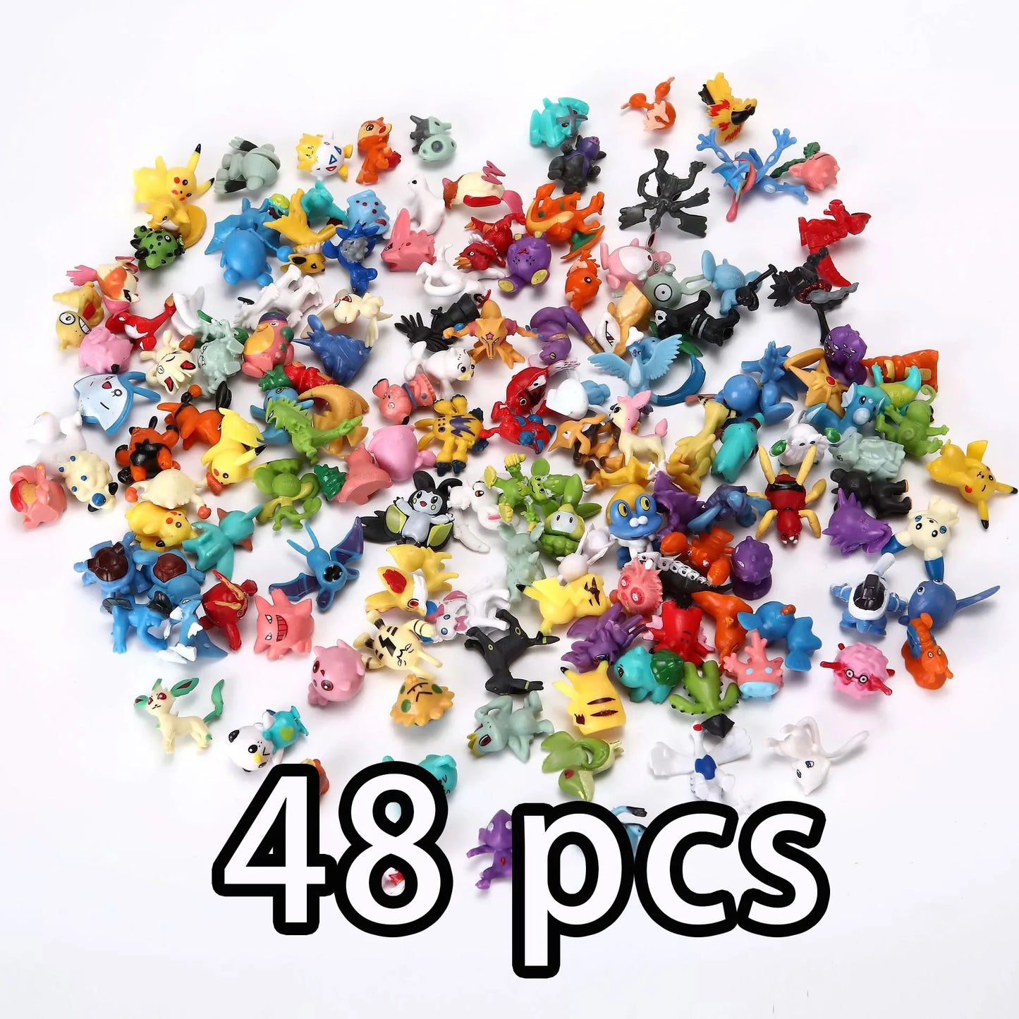 48/72/96/120/144pcs Pokemon Anime Action Toy Figures Doll Model Colletion Toys For Children