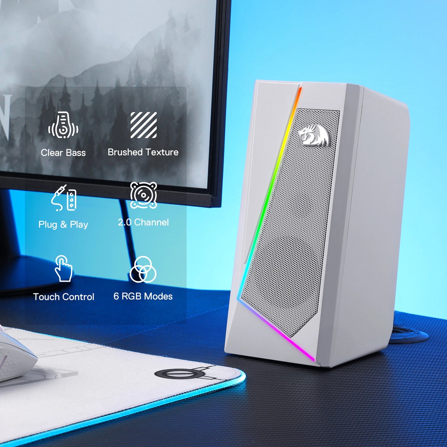 PixelGlow Desk Speakers