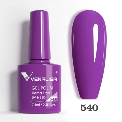 Venalisa VIP5 Nail Gel Polish HEMA/TPO FREE Full Coverage Beautiful Semi Permanent Soak Off UV LED Gel Nail Polish Gel Lacquer