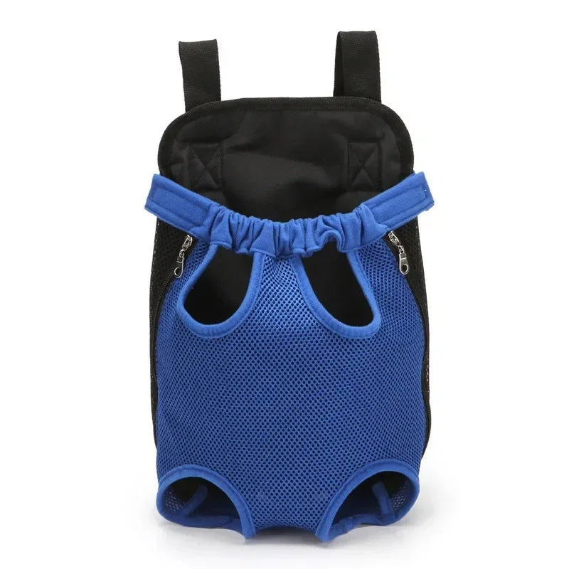 Pet Outdoor Backpack Dog carriers backpack on the chest Portable breathable folding backpack with mesh dog walking chest bag